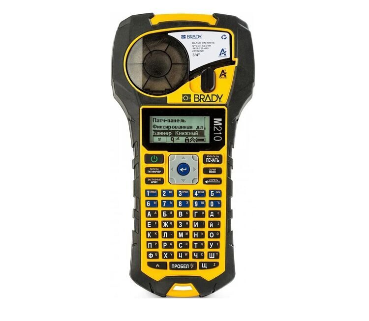 BRADY M210-RUS - портативный термотрансферный принтер этикеток с русской клавиатурой